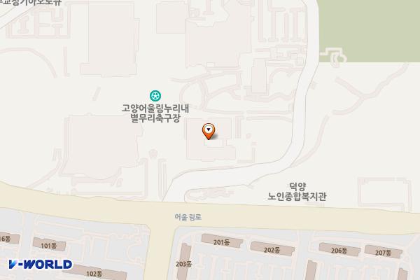 빙상장 브릿지하부 화장실 위치 지도 — 경기도 고양시 덕양구 어울림로 33,