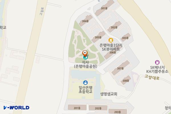 은행마을공원 화장실 위치 지도 — 경기도 고양시 일산동구 은행마을로 80-4,