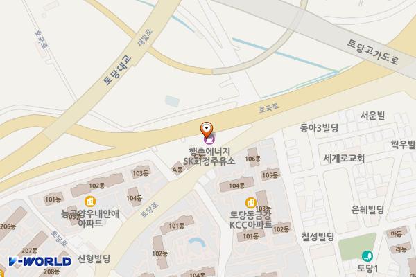 행촌에너지 SK 화정주유소 위치 지도 — 경기도 고양시 덕양구 호국로 430 (토당동),