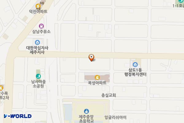 삼도일동 500-2 위치 지도 — 제주특별자치도 제주시 삼도일동 500-2