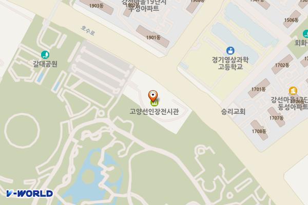 호반화장실 위치 지도 — 경기도 고양시 일산동구 호수로 731(호반),