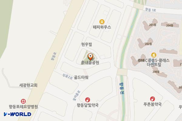 향동어린이1(흙내음) 화장실 위치 지도 — 경기도 고양시 덕양구 꽃내음2길 50-21,