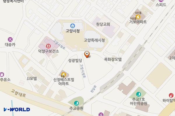 고양시상하수도사업소 화장실 위치 지도 — 경기도 고양시 덕양구 고양시청로 11,