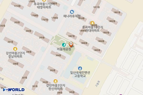 이물재어린이공원 위치 지도 — 경기도 고양시 일산서구 고봉로 143-3,