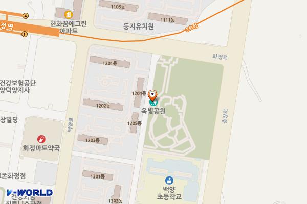 옥빛공원 위치 지도 — 경기도 고양시 덕양구 화정로 90-2,