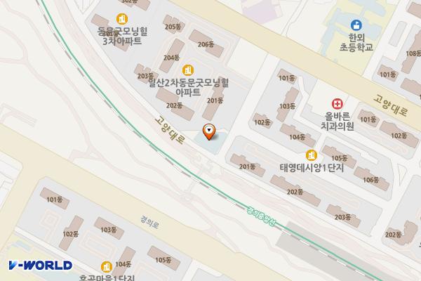 일산도서관 위치 지도 — 경기도 고양시 일산서구 고양대로 586-65,