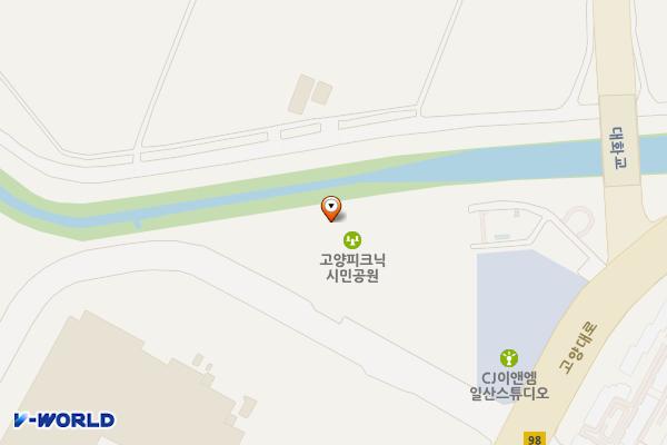 고양피크닉시민공원(게이트볼장 옆) 위치 지도 — 경기도 고양시 일산서구 대화로 355,