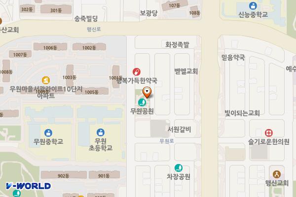행신3호(무원 어린이공원) 위치 지도 — 경기도 고양시 덕양구 무원로 56,