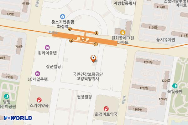 화정역 광장 위치 지도 — 경기도 고양시 덕양구 화신로260번길 71-2,