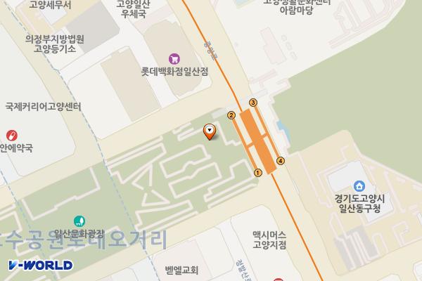 고양관광정보센터 1층 위치 지도 — 경기도 고양시 일산동구 중앙로 1271-1, 고양관광정보센터