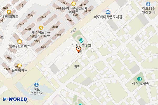 이도이동 2035-2 위치 지도 — 제주특별자치도 제주시 이도이동 2035-2