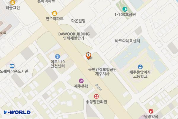 이도이동 1987-16 위치 지도 — 제주특별자치도 제주시 이도이동 1987-16