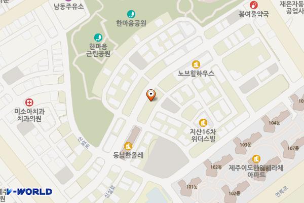 이도이동 1959-6 위치 지도 — 제주특별자치도 제주시 이도이동 1959-6