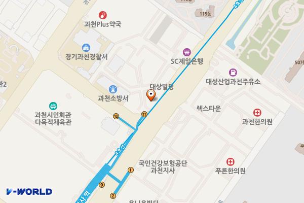 현대빌딩 위치 지도 — 경기도 과천시 중앙로 131