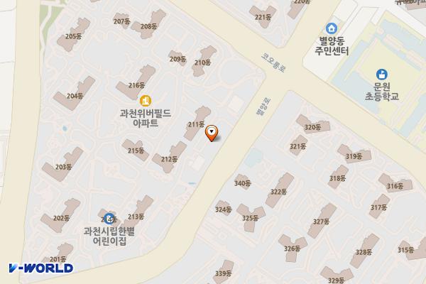 과천위버필드상가(1동2동3동) 위치 지도 — 경기도 과천시 별양로 39
