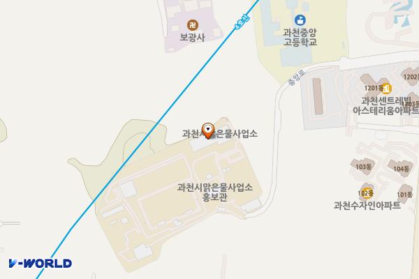 맑은물사업소 위치 지도 — 경기도 과천시 중앙로 59-92