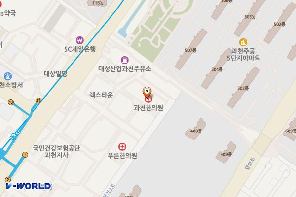 백두상가 위치 지도 — 경기도 과천시 별양상가1로38