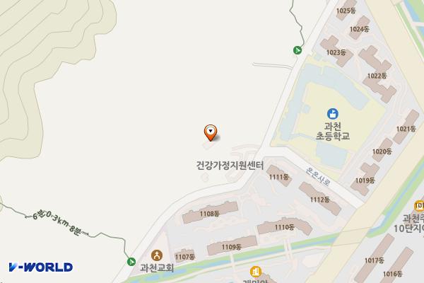 과천시가족센터 위치 지도 — 경기도 과천시 관악산길 58