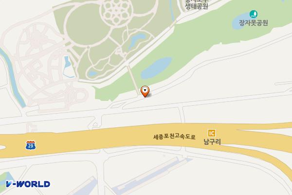 장자호수생태공원 위치 지도 — 경기도 구리시 토평동 780-2