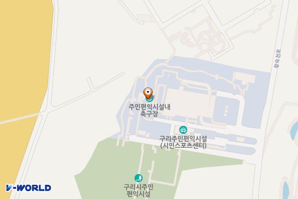 주민편익시설 목조화장실 위치 지도 — 경기도 구리시 왕숙천로 49
