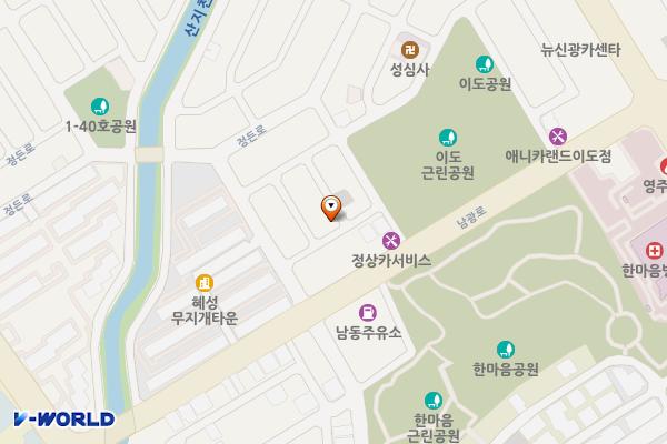 이도공원길 20-8 위치 지도 — 제주특별자치도 제주시 이도공원길 20-8