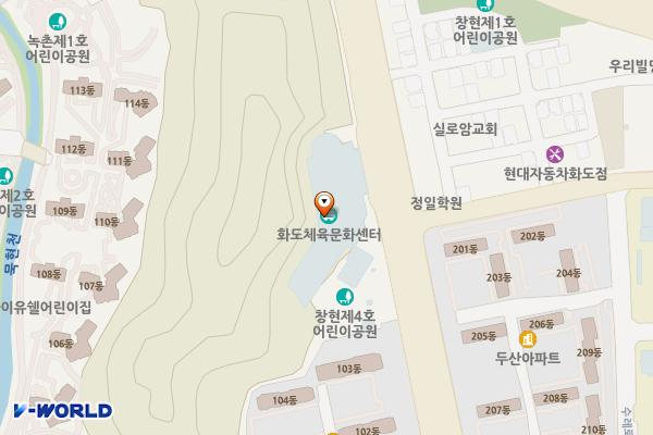 화도체육문화센터 위치 지도 — 경기도 남양주시 화도읍 수레로 1259 (창현리)