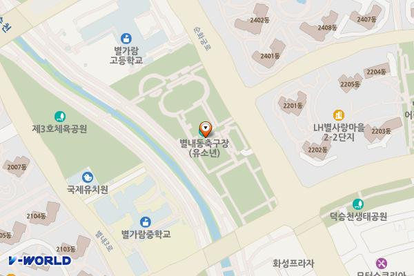 별내배드민턴장 [별내-2] 위치 지도 — 경기도 남양주시 별내동 908