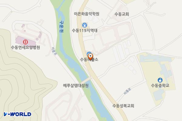 구운천변(수수동지구대)[입석-1] 위치 지도 — 경기도 남양주시 수동면 입석리 335-2