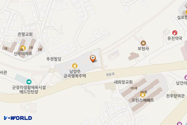 금곡양정행정복지센터 6층 위치 지도 — 경기도 남양주시 경춘로 899