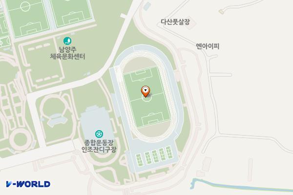 체육관 화장실 위치 지도 — 경기도 남양주시 다산지금로 91