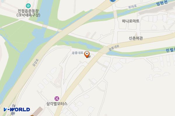 왕숙천 자전거도로[내곡-2] 위치 지도 — 경기도 남양주시 진접읍 내곡리 538-10