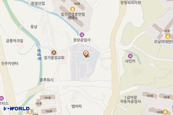 오남체육문화센터 화장실 위치 지도 — 경기도 남양주시 오남읍 진건오남로577번길11