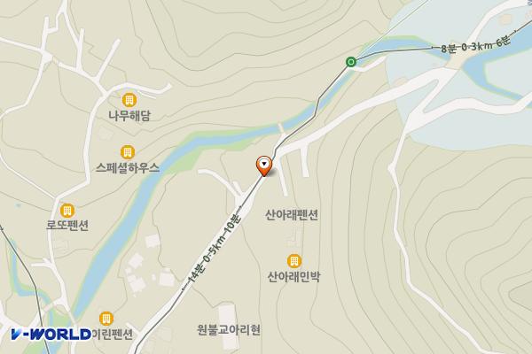 축령산입구버스정류장[외방-1] 위치 지도 — 경기도 남양주시 수동면 외방리 279-10