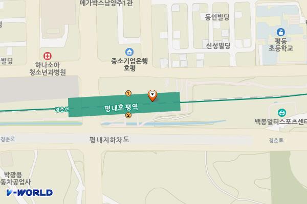 평내호평역체육시설[평내-5] 위치 지도 — 경기도 남양주시 평내동 660