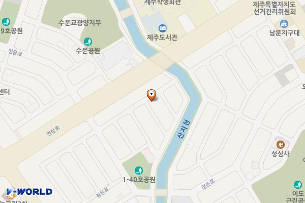 정든로1길 12, 30 위치 지도 — 제주특별자치도 제주시 정든로1길 12