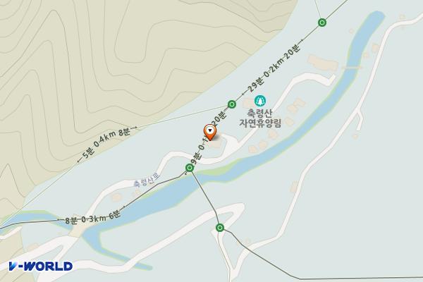 축령산휴양림 야영데크4구역 위치 지도 — 경기도 남양주시 축령산로 299