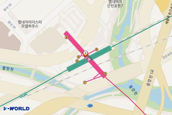 별내역 위치 지도 — 경기도 남양주시 경춘북로 375(별내동 182-5)
