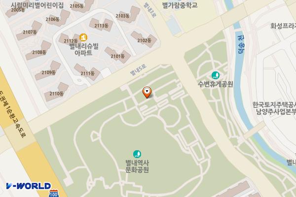 별내역사문화공원[별내-5] 위치 지도 — 경기도 남양주시 별내3로 217