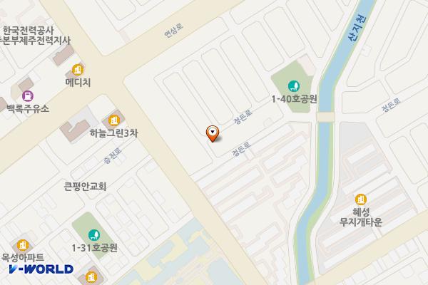 정든로2길 25, 정든로 18 위치 지도 — 제주특별자치도 제주시 정든로2길 25