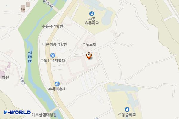 수동멀티스포츠센터 위치 지도 — 경기도 남양주시 화도읍 비룡로 812번길 4