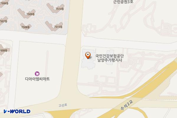 한전 남양주지사 1층 위치 지도 — 경기도 남양주시 다산지금로163번길 89(다산동)