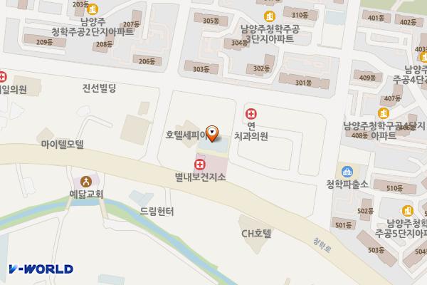 별내도서관 지상1층 위치 지도 — 경기도 남양주시 별내면 청학로 86-1