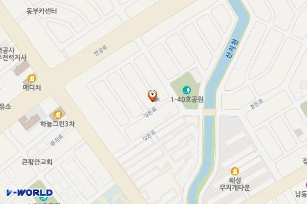 정든로2길 1-12 위치 지도 — 제주특별자치도 제주시 정든로2길 1-12