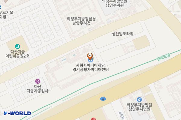 경기시청자미디어센터 2층 위치 지도 — 경기도 남양주시 다산중앙로82번안길 146