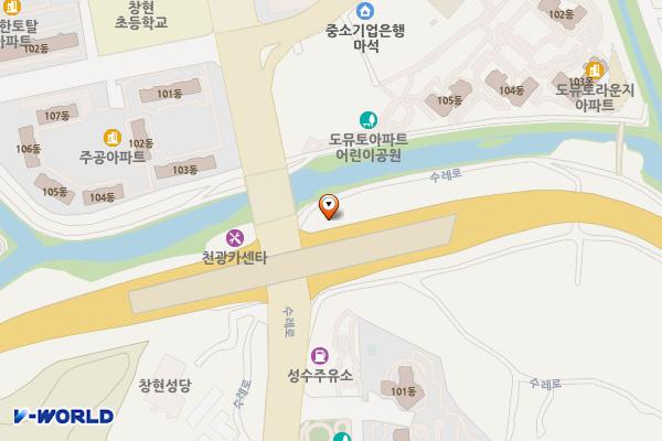 묵현천 하천산책로[창현-2] 위치 지도 — 경기도 남양주시 수레로 1190-6