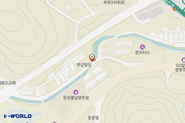 경춘선 자전거도로[묵현-7] 위치 지도 — 경기도 남양주시 화도읍 묵현리 360-2