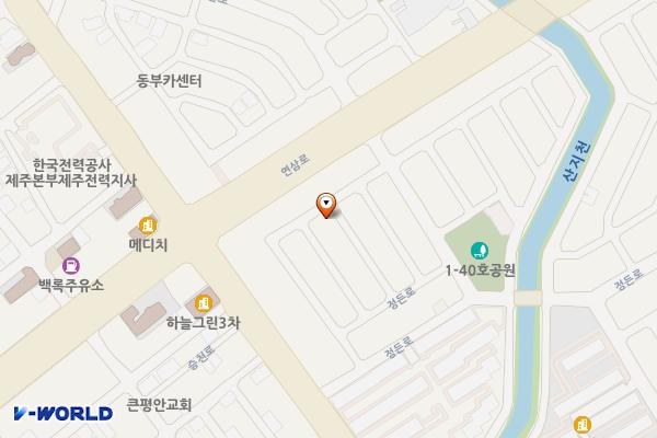 정든로2길 7, 5-8 위치 지도 — 제주특별자치도 제주시 정든로2길 7