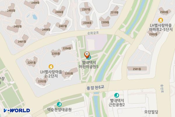 별내 어린이공원 5호[별내-10] 위치 지도 — 경기도 남양주시 별내동 904