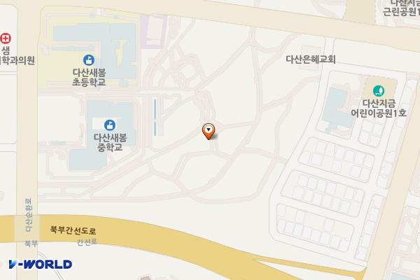 다산지금근린공원8호[다산-5] 위치 지도 — 경기도 남양주시 다산동 6126
