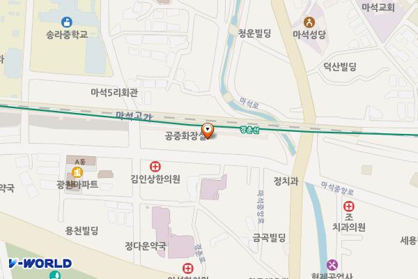 마석공원(마석5일장내)[마석-4] 위치 지도 — 경기도 남양주시 마석우리 310-4